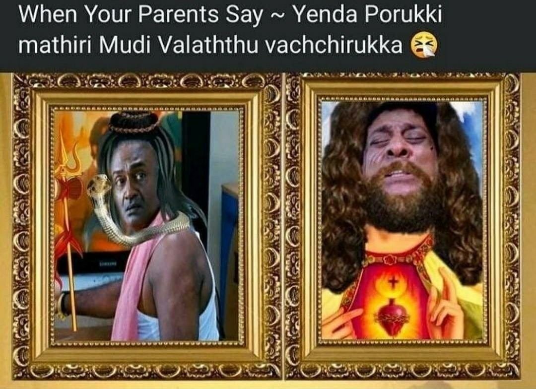 Yenda Porukki mathiri mudi — சித்தர் தாடி meme 1